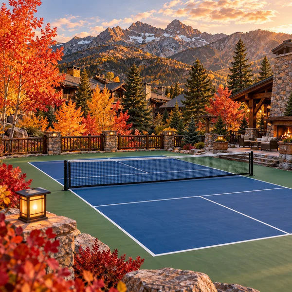 Sample pickleball court in Baguio
