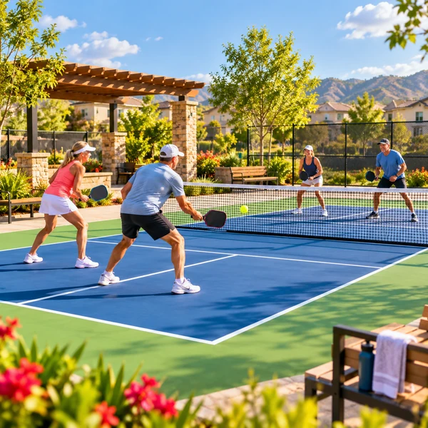 Sample pickleball court in Iloilo
