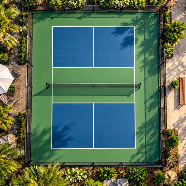 Sample pickleball court in Zamboanga